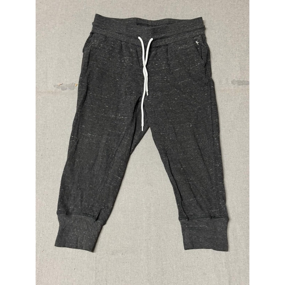 Danskin Now Womens Capri Jogger Pants Black Soot XS 0-2 DNL26112 Sweatpants